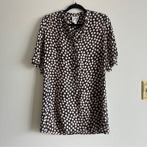 Tucker Silk Polka Dot Shirt Dress